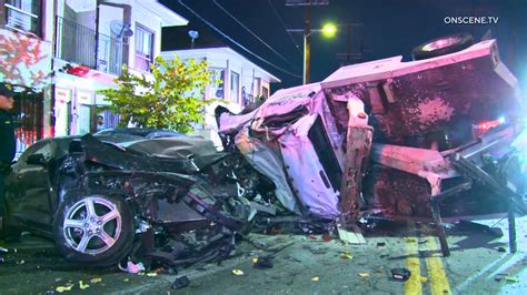 Tow truck driver plows through parked vehicles in downtown Los Angeles: Video